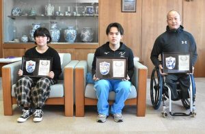 スポーツで活躍、４選手に伊万里市民賞　全国障害者スポーツ大会で好成績、全日本小学生女子相撲で優勝