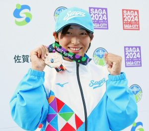 佐賀県勢３つの「金」　カヌー・花岡、陸上・今泉、クライミング・通谷兄弟が優勝　佐賀国スポ　10月12日